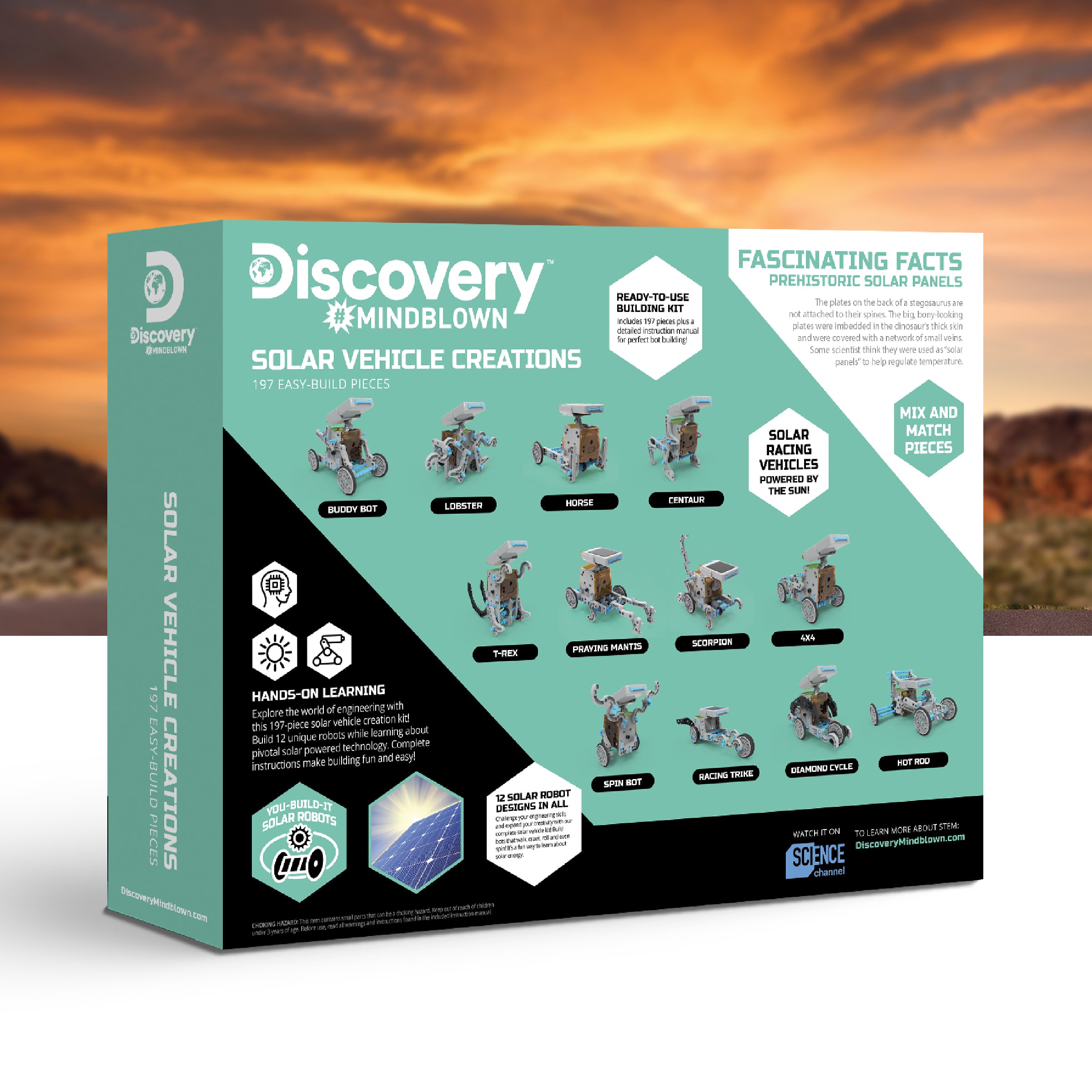 Solar Vehicle Creation Easy-Build Kit – 197 Pieces - FAO Schwarz