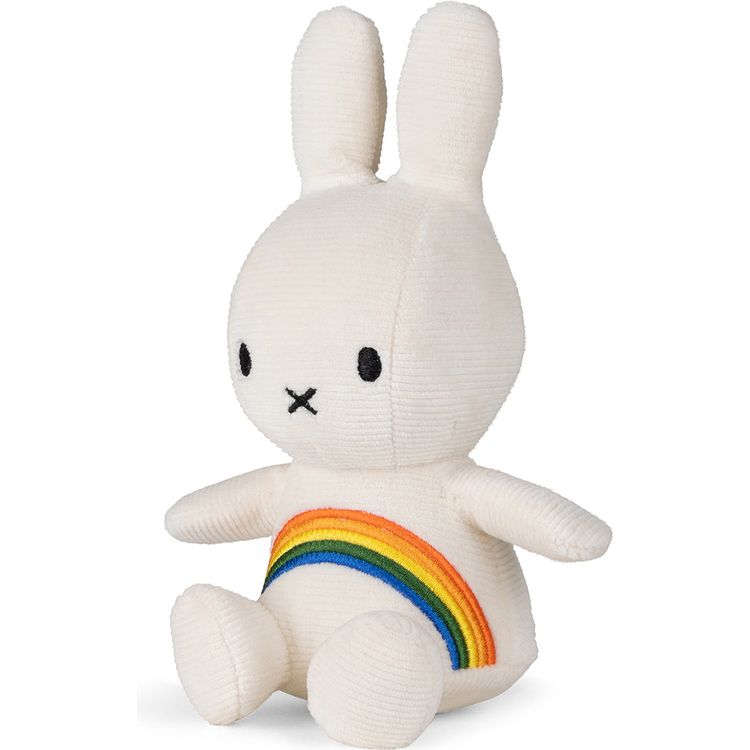 Miffy Rainbow 7″ Plush – Off White - FAO Schwarz