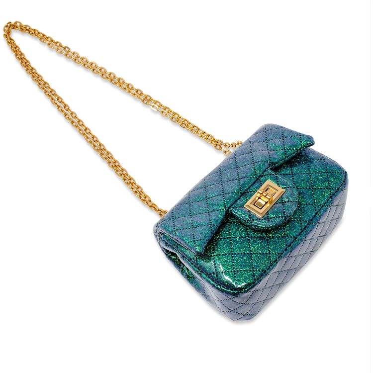 Classic Quilted Sparkle Mini Purse - FAO Schwarz