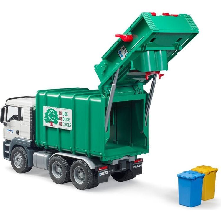 MAN TGS Rear Loading Garbage Truck (Green) - FAO Schwarz