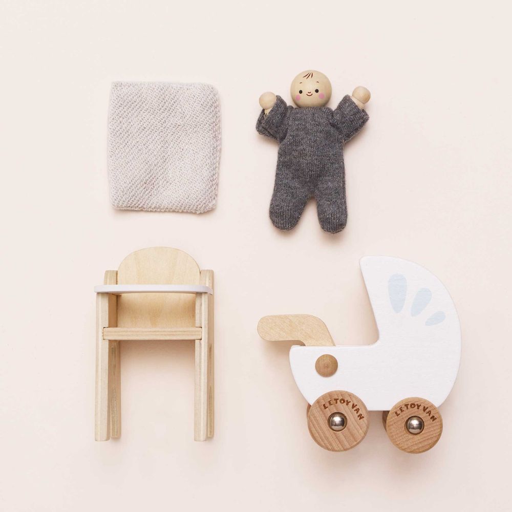 Nursery Dollhouse Furniture Set - FAO Schwarz