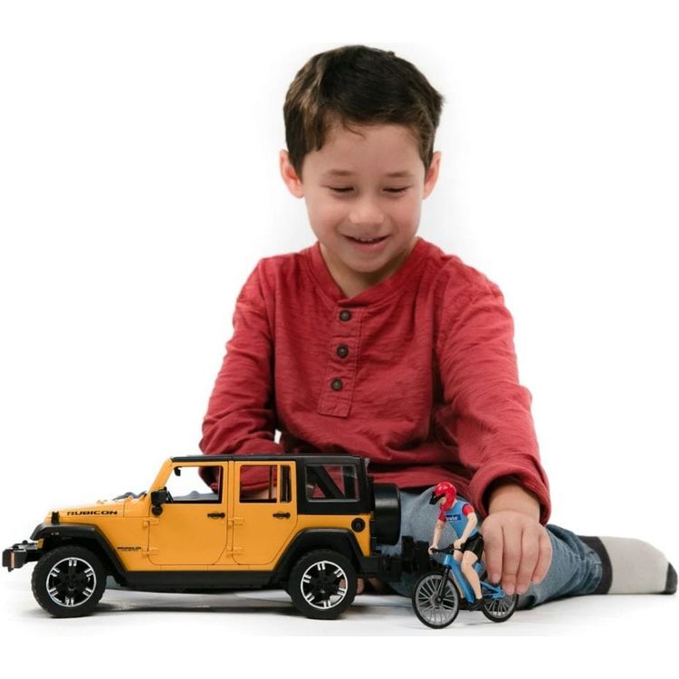 Jeep Wrangler Rubicon with Mountain Bike & Figurine - FAO Schwarz