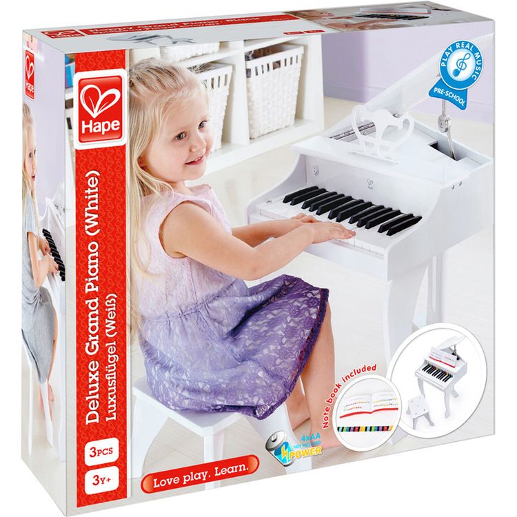 Deluxe Grand Piano – White - FAO Schwarz