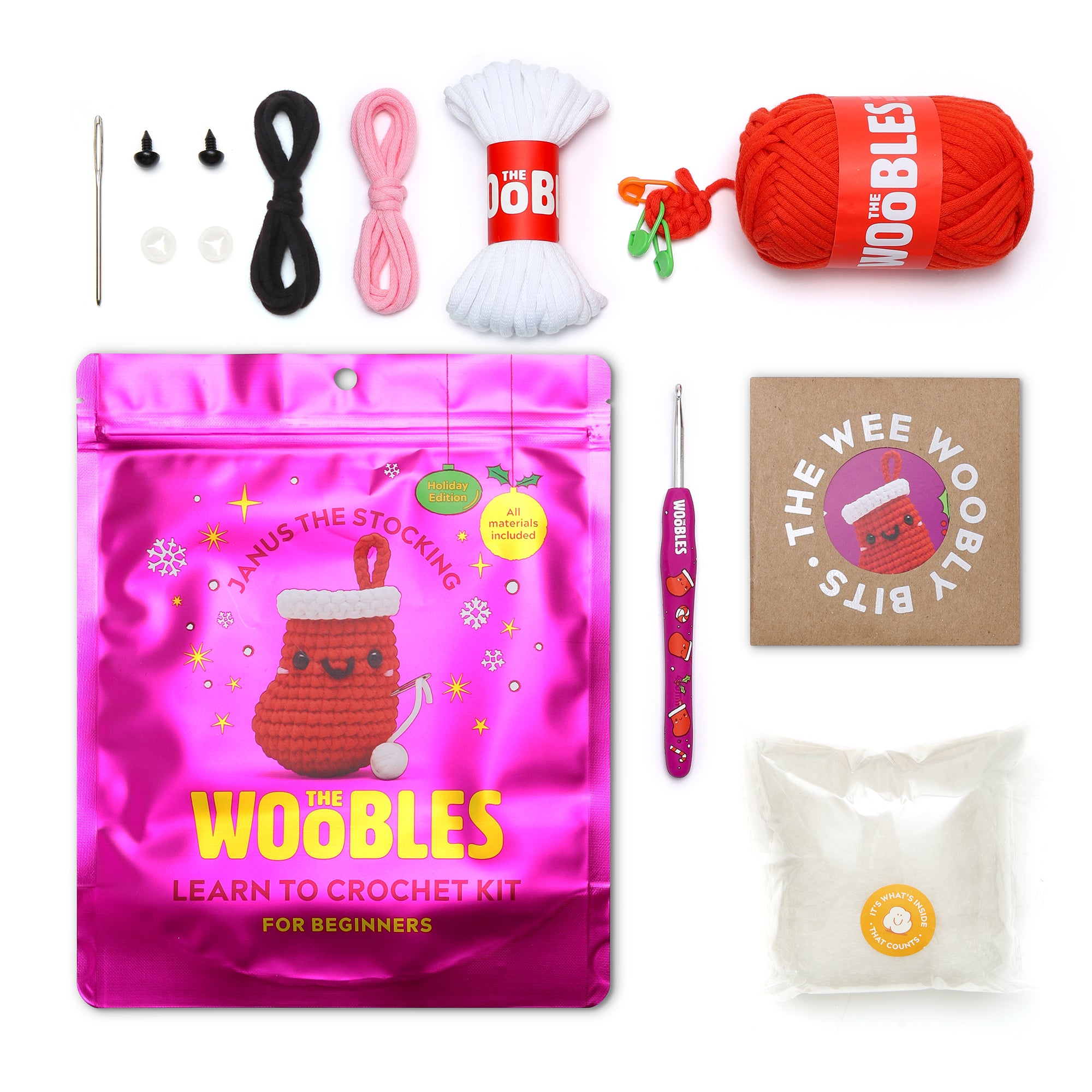 Janus the Stocking Learn to Crochet Kit - FAO Schwarz