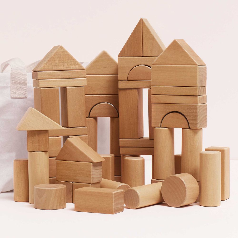 Natural Wood Building Blocks - FAO Schwarz