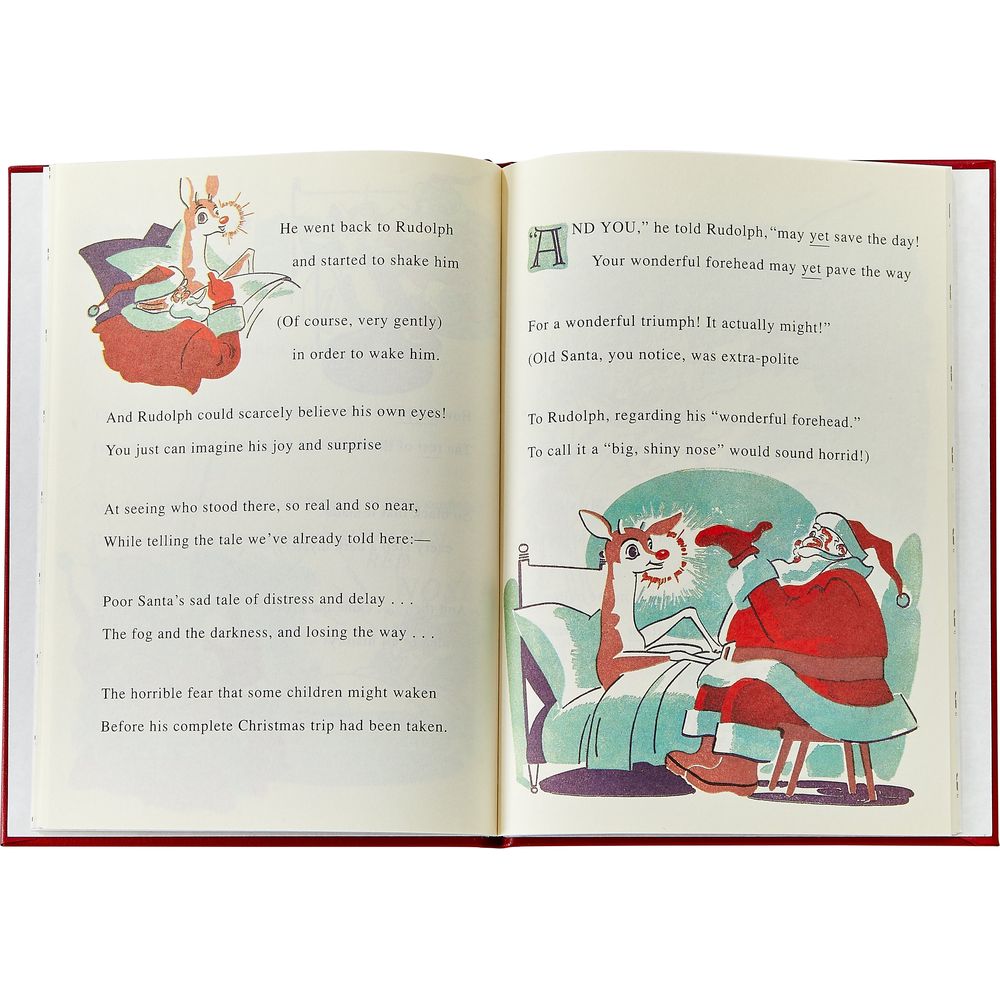 Rudolph the Red Nosed Reindeer Book Leather Edition - FAO Schwarz