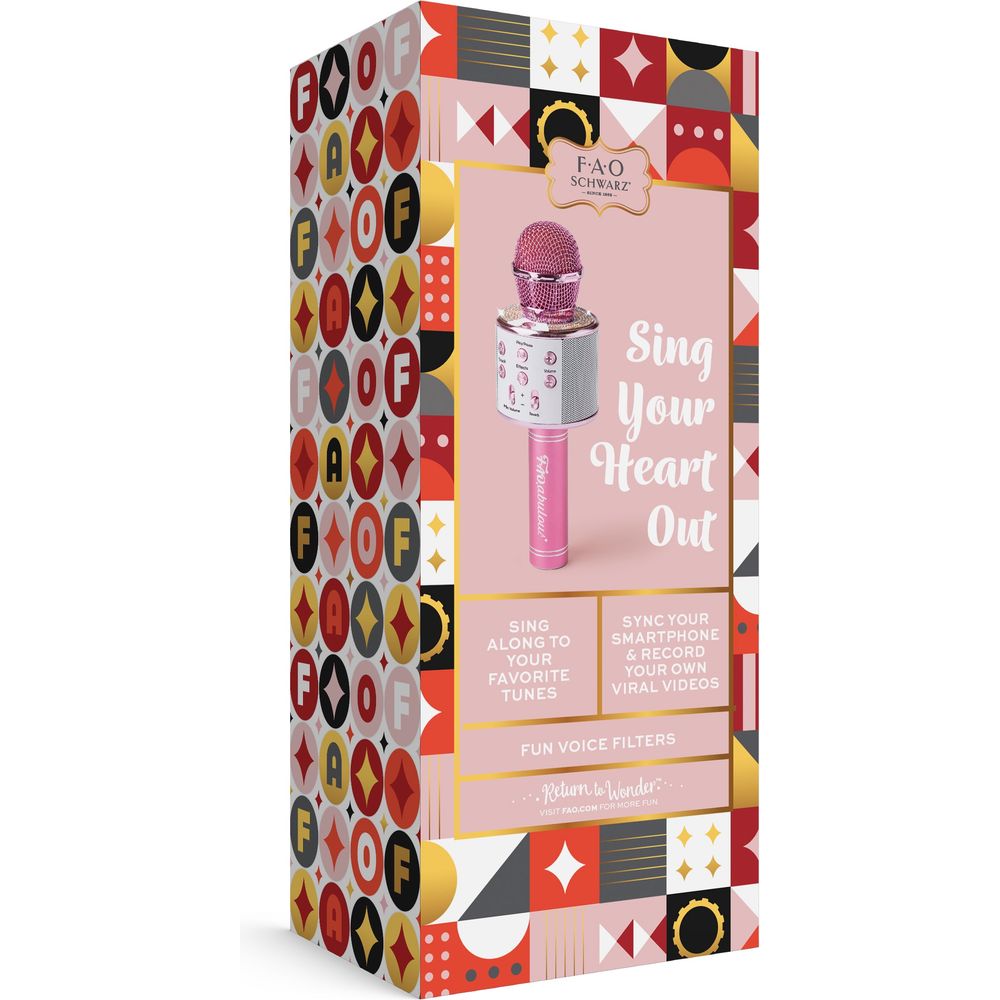 Musical Microphone Rhinestone Bluetooth Broadcaster - FAO Schwarz