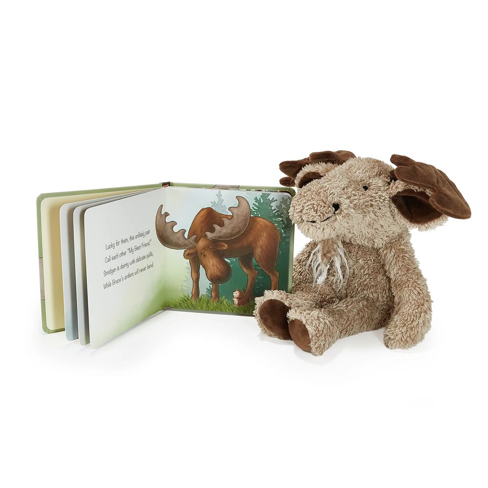 Bruce the Moose Plush & A Big Friendship Book Bundle - FAO Schwarz