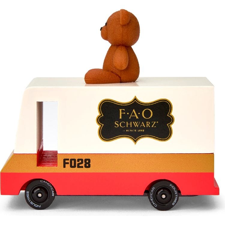 FAO Schwarz Wooden Van with Teddy Bear Topper - FAO Schwarz