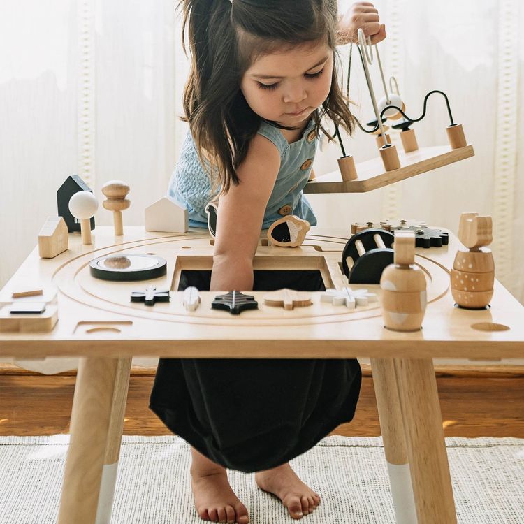 Awesome Wooden Activity Table - FAO Schwarz