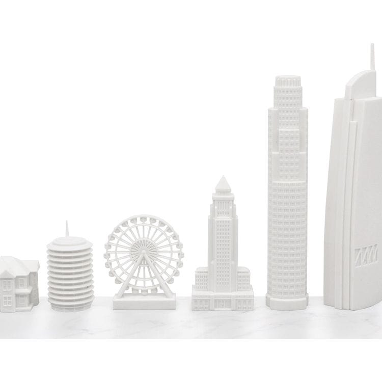 Los Angeles Edition Acrylic Chess Set with Wood Map Board - FAO Schwarz