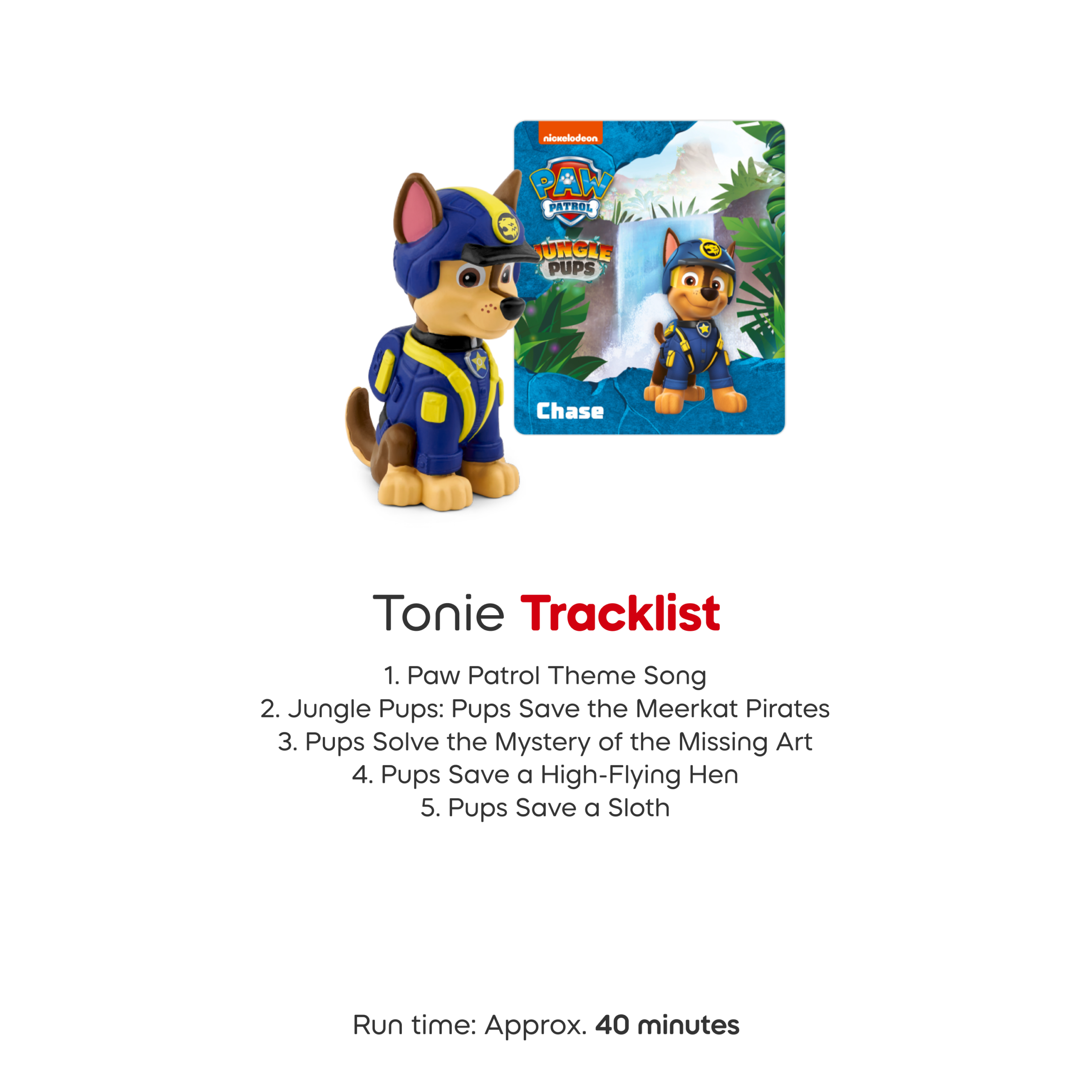 PAW Patrol Jungle Pups: Chase Tonie - FAO Schwarz