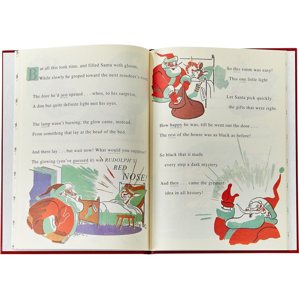 Rudolph the Red Nosed Reindeer Book Leather Edition - FAO Schwarz