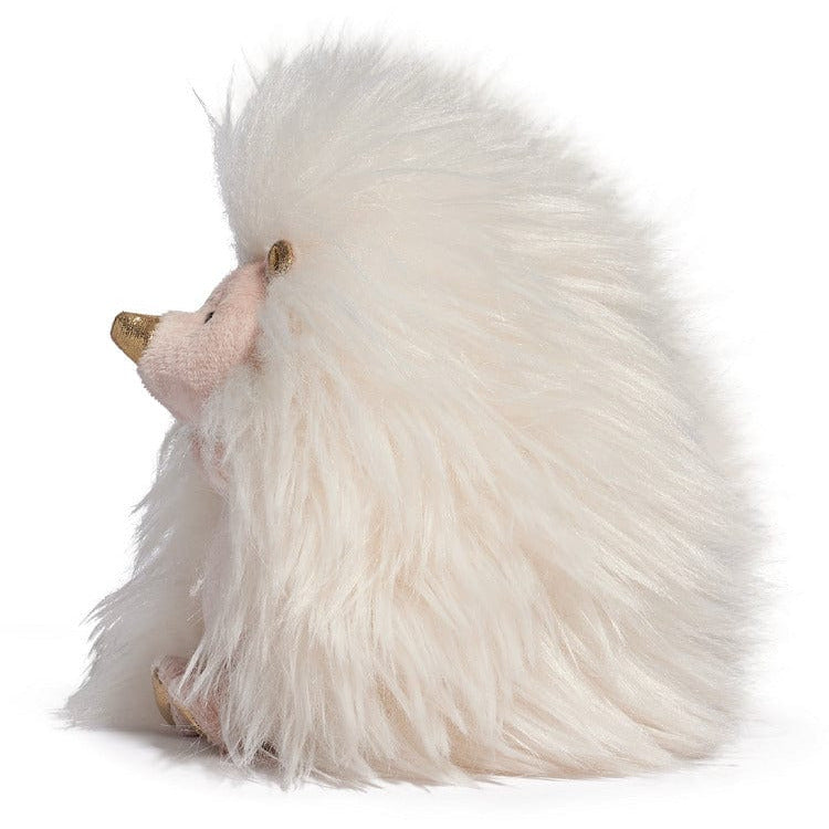 6″ Sparklers Toy Plush Hedgehog – White Gold - FAO Schwarz