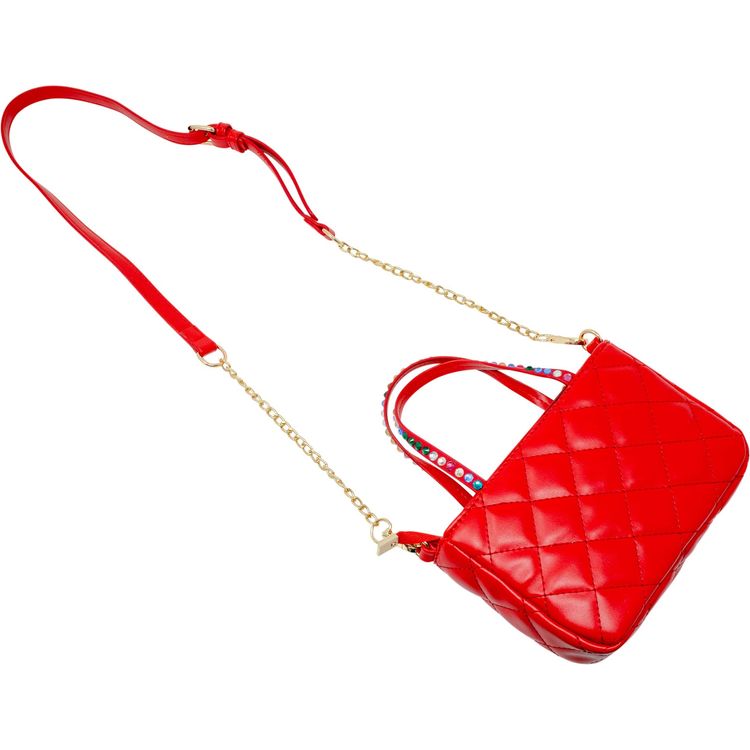 Quilted Rhinestone Tote Bag – Red - FAO Schwarz