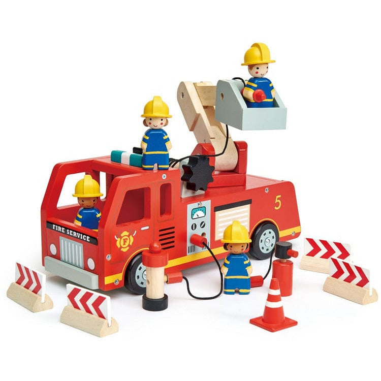 Wooden Toy Fire Engine Truck - FAO Schwarz