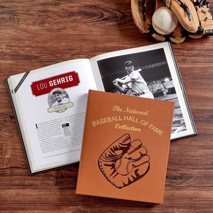 National Baseball Hall of Fame Book Leather Edition - FAO Schwarz