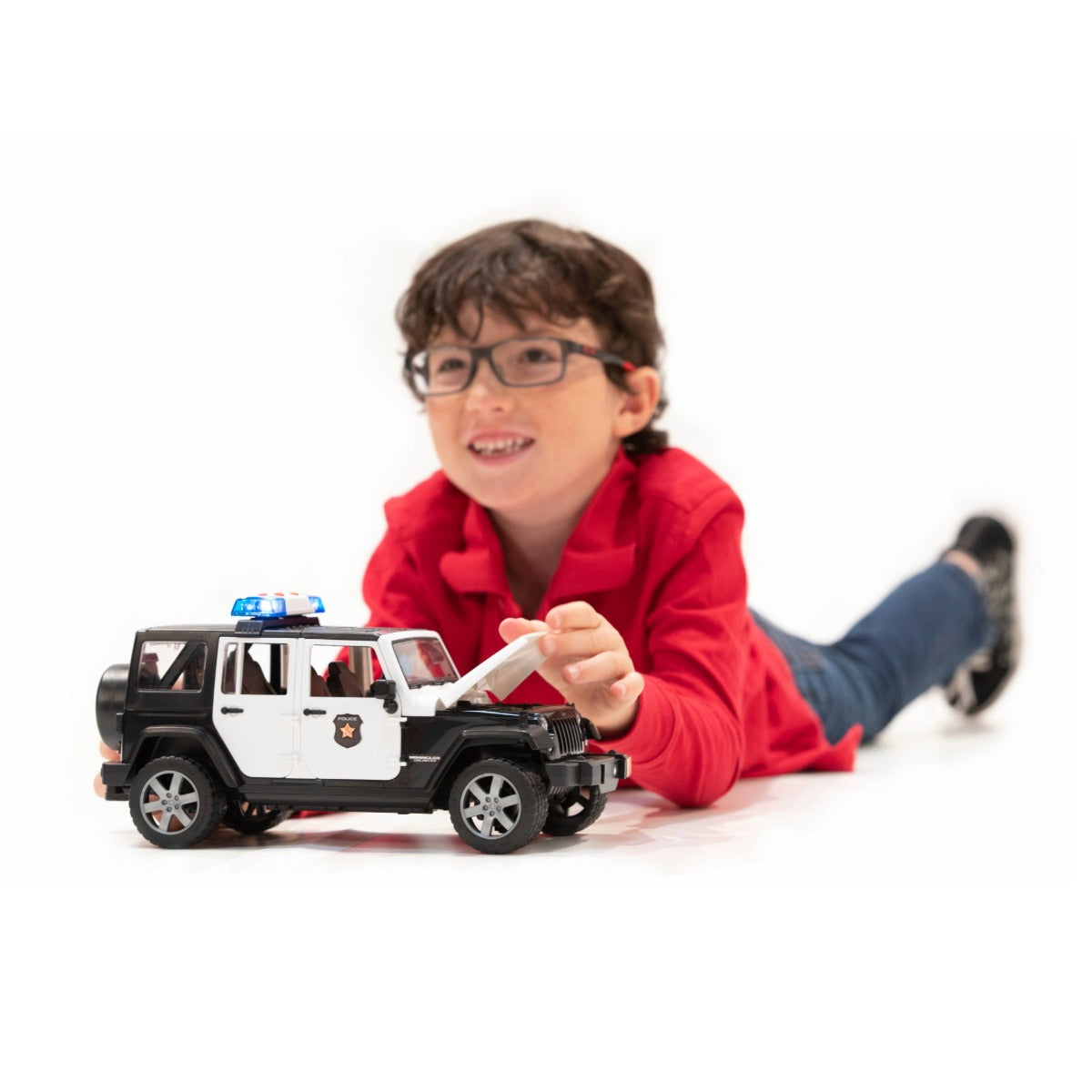 Jeep Rubicon Police Car & Policeman Figure - FAO Schwarz