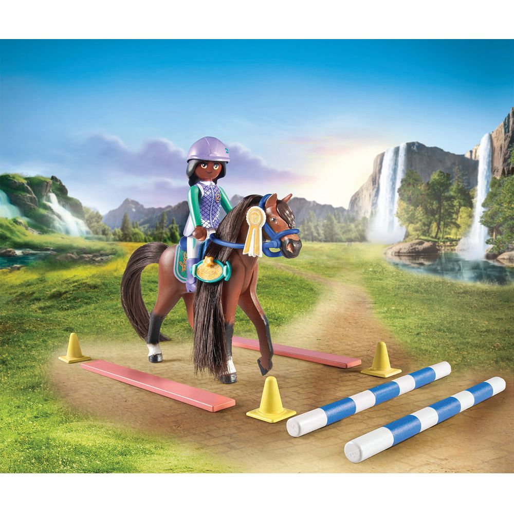 Equestrian Jumping Arena with Zoe and Blaze Playset - FAO Schwarz