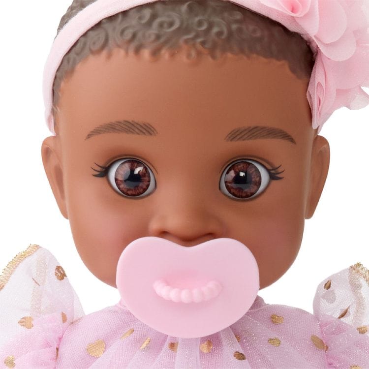 Cuddle Baby Doll 14-Inches – Dark Brown Hair - FAO Schwarz
