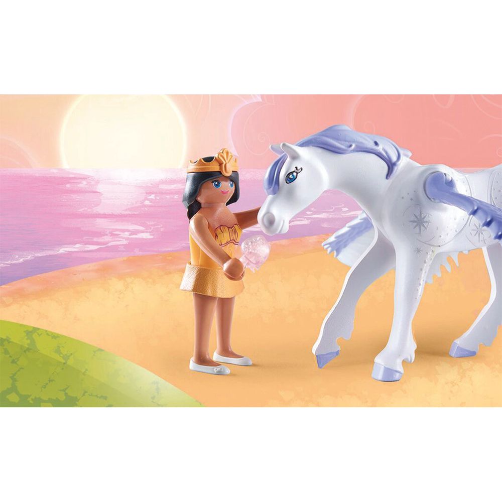 Pegasus with Rainbow in the Clouds Playset - FAO Schwarz