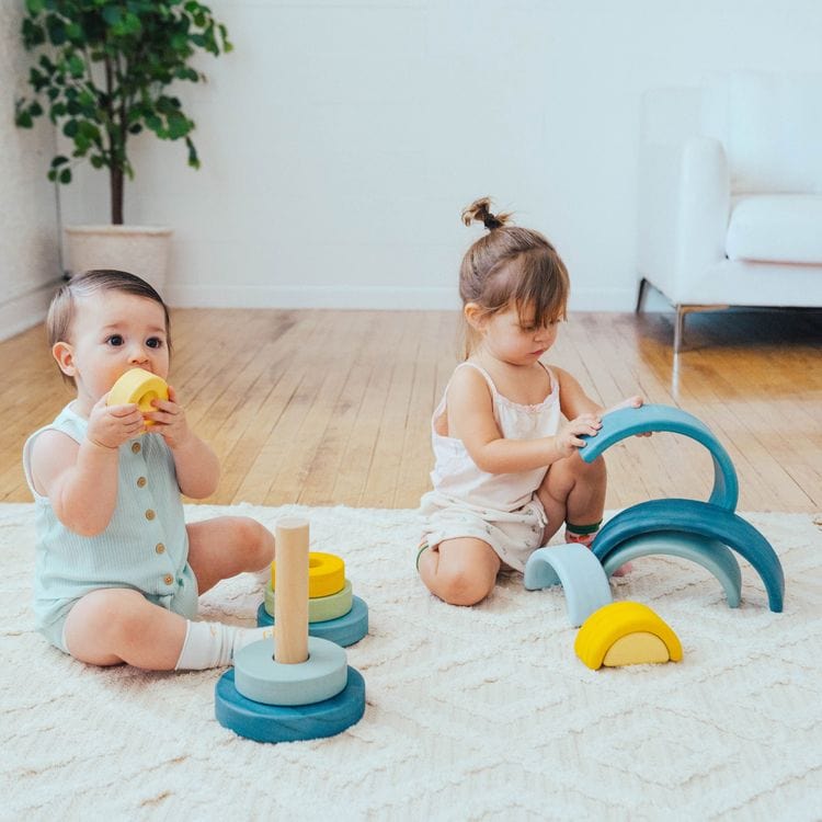 Simply Semicircles Wood Stacker Toy - FAO Schwarz