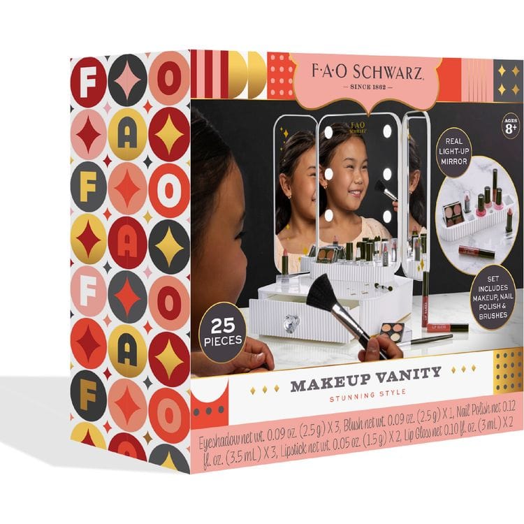 25-Piece Stunning Style Makeup Vanity Set - FAO Schwarz