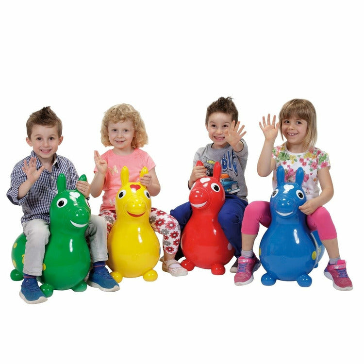 Yellow Rody Horse Inflatable Bouncer Ride-on - FAO Schwarz