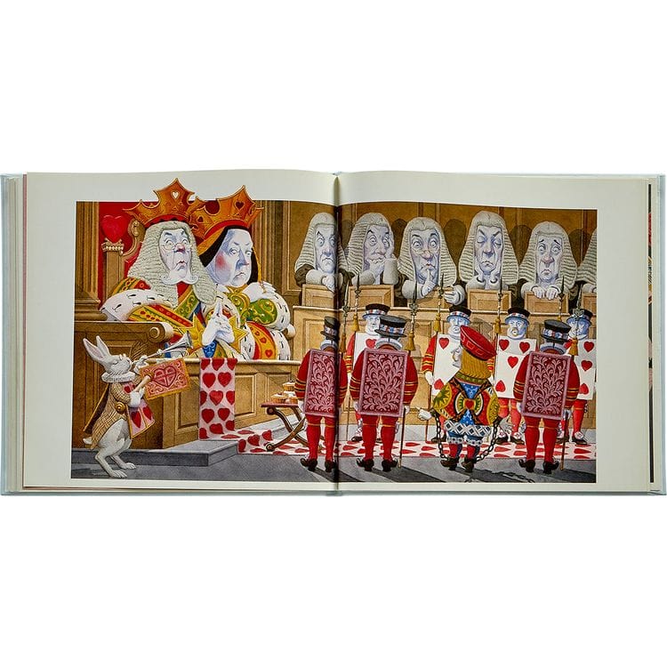 “Alice’s Adventures in Wonderland” Book in Ice Bonded Leather - FAO Schwarz