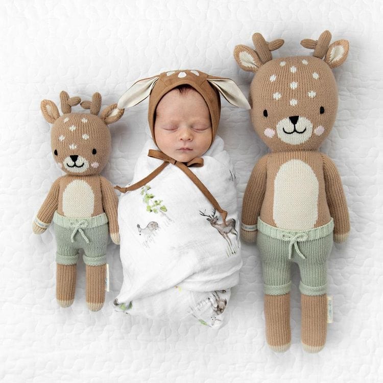 Little 13″ Elliott the Fawn Hand-Knit Doll - FAO Schwarz