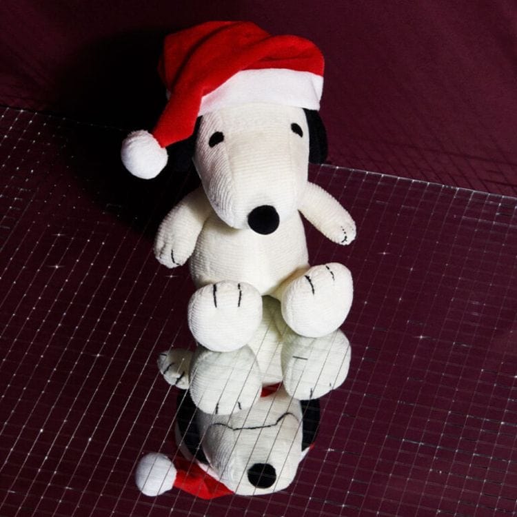 Snoopy Plush with Christmas Hat – 7″ - FAO Schwarz