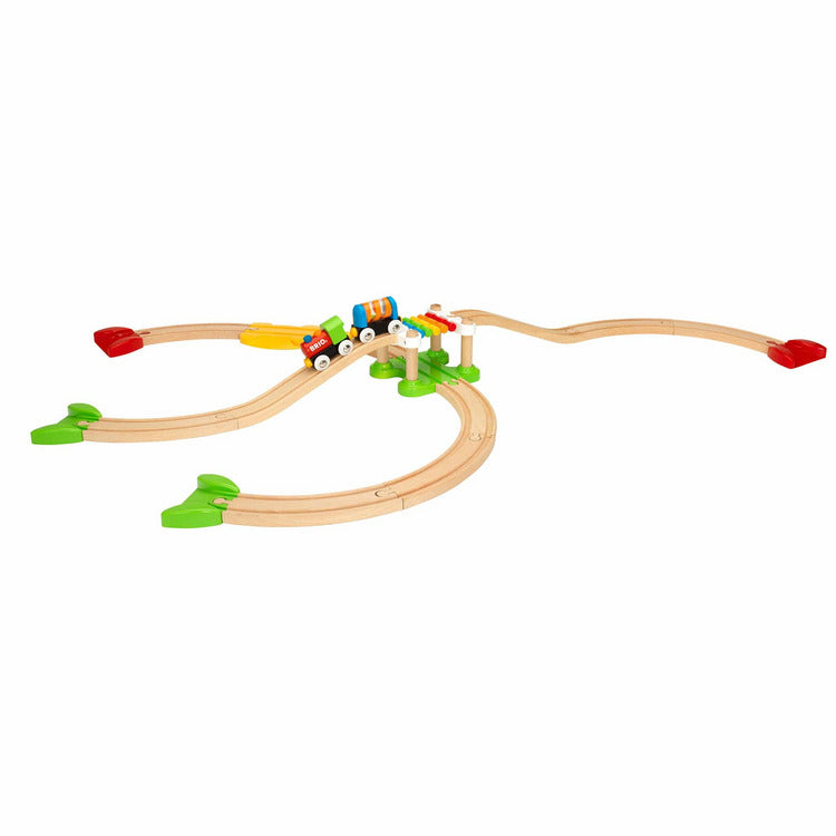 My First Railway Beginner Pack Wooden Toy Train Set - FAO Schwarz