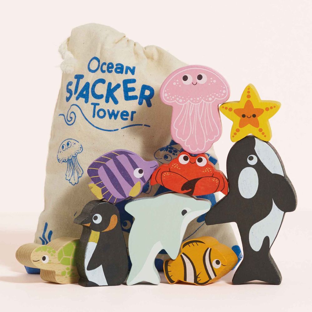 Ocean Life Stacking Animals & Bag - FAO Schwarz