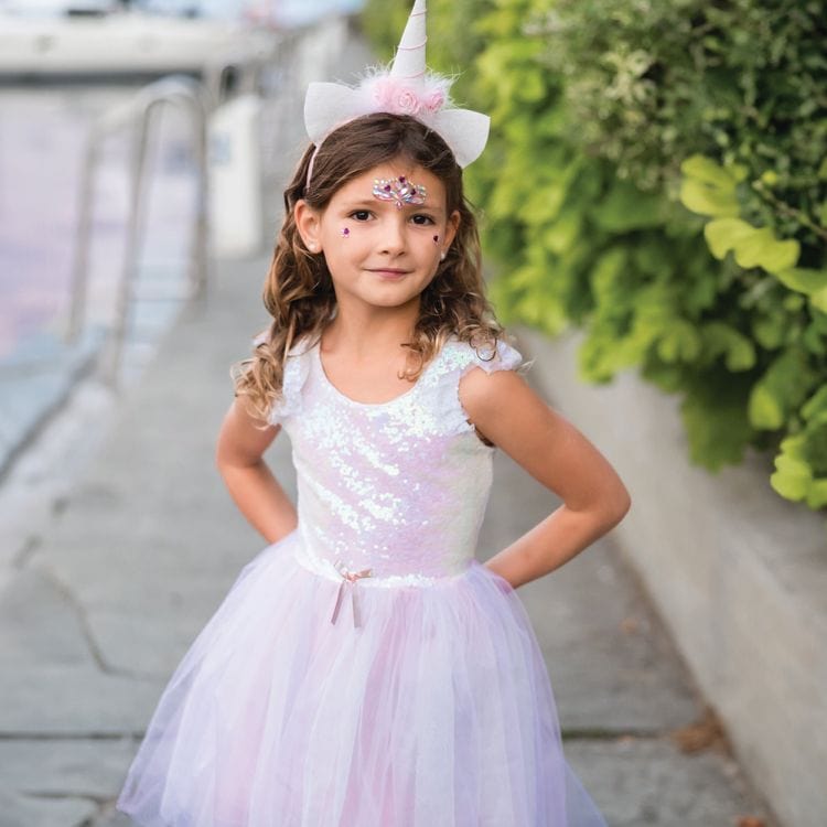Dreamy Unicorn Dress & Headband – Size 5-6 Years - FAO Schwarz