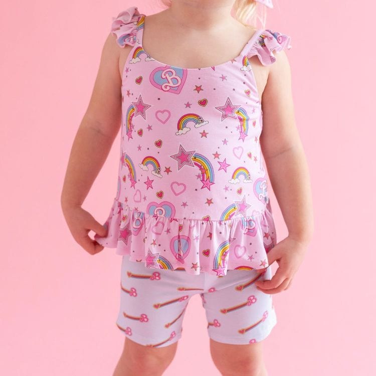 Barbie Star Power – Flutter Sleeve Ruffle Crop Top - FAO Schwarz