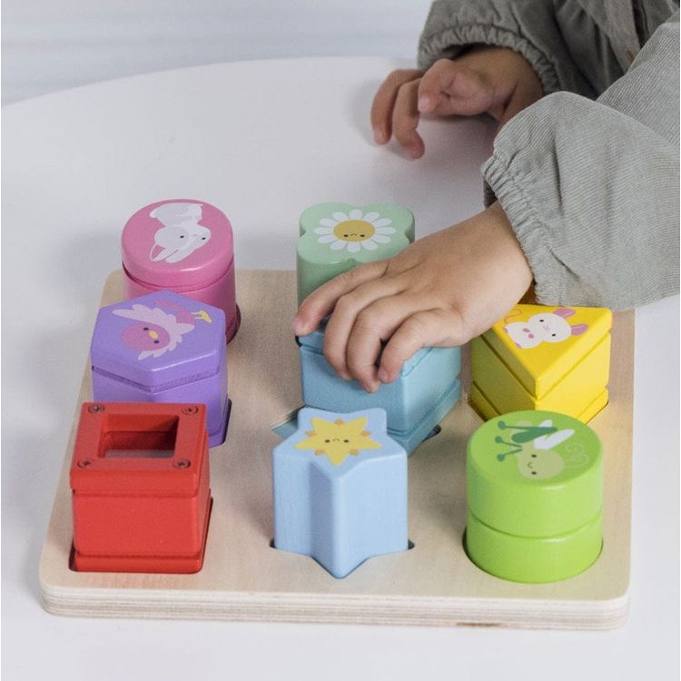 Rainbow Sensory Shape Sorter – 10 Pieces - FAO Schwarz