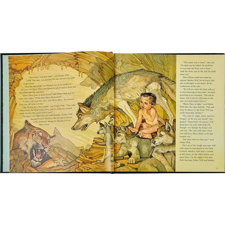 “The Jungle Book” in Green Bonded Leather - FAO Schwarz