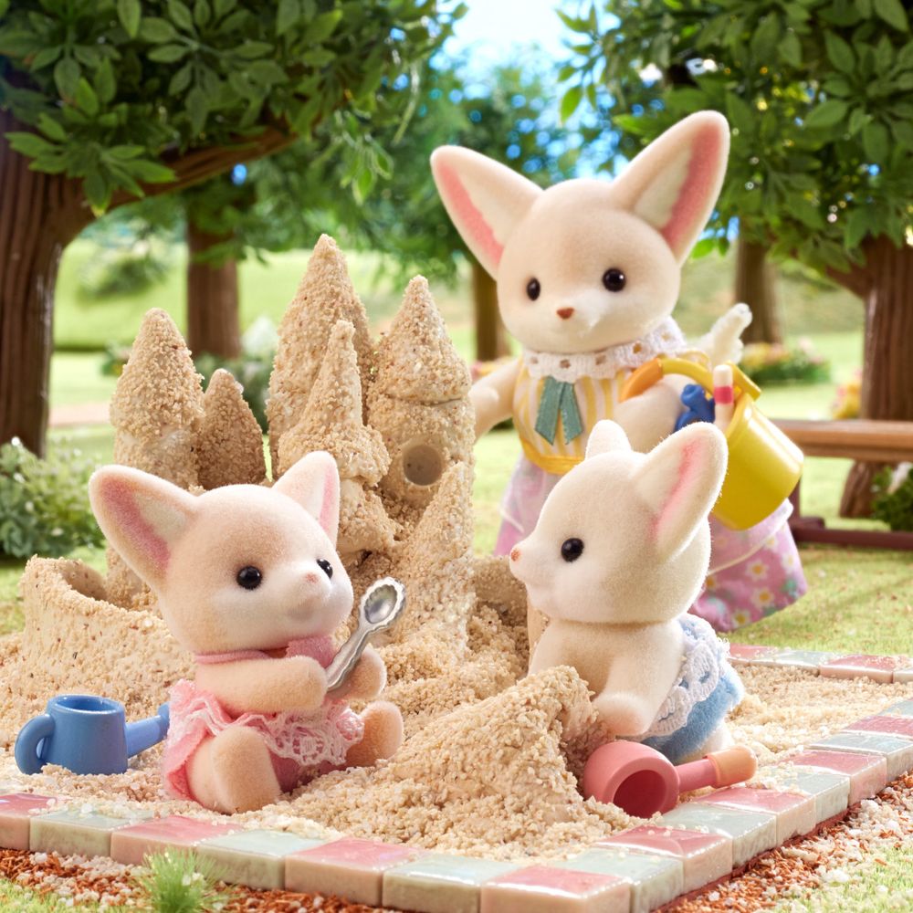 Calico Critters Fennec Fox Twins Collectible Doll Figures - FAO Schwarz