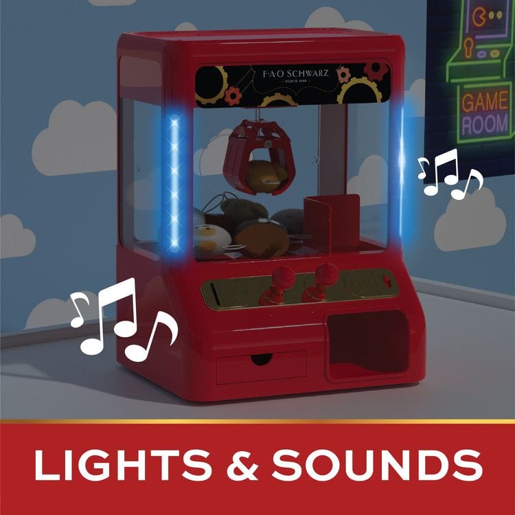 Arcade Claw Game with Plush Prizes - FAO Schwarz