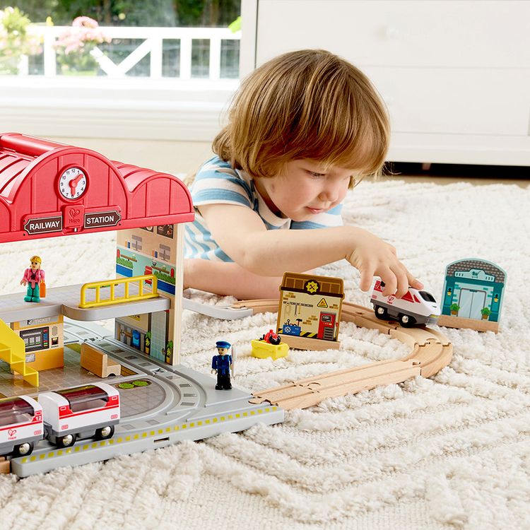 Portable Train Station Set - FAO Schwarz