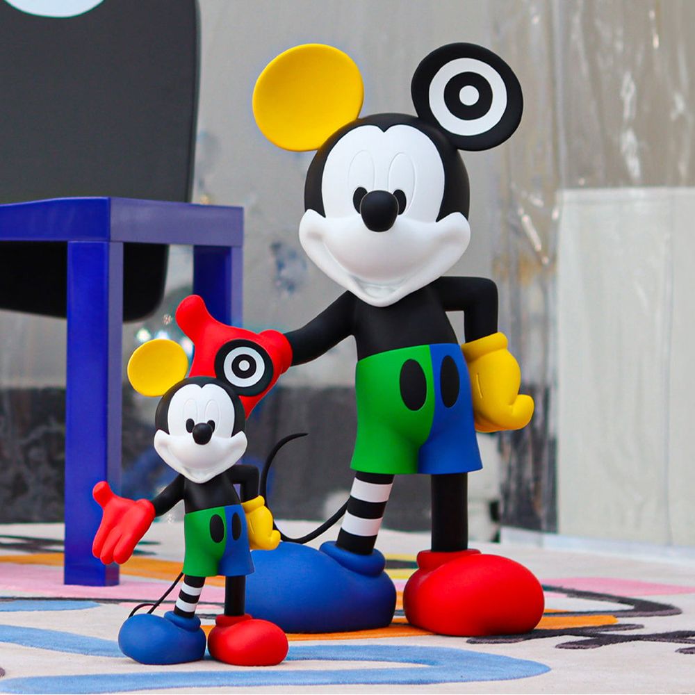 Mickey Mouse 12″ Kolor Jean-Charles de Castelbajac Figurine - FAO Schwarz