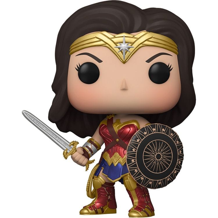 POP Heroes: Wonder Woman Figure with Shield – Diecast - FAO Schwarz