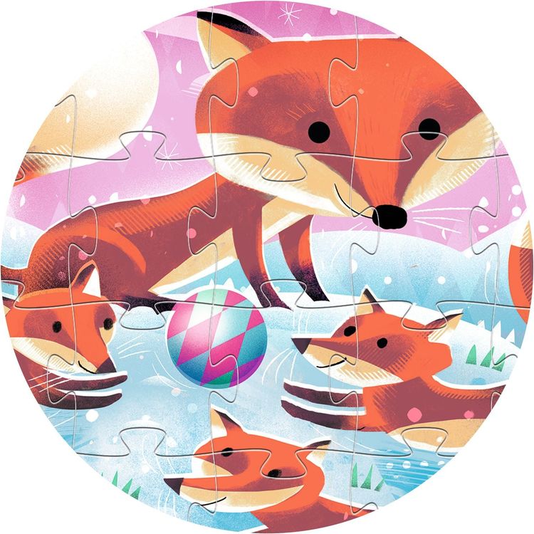 Ginger Little Fox 24 Piece Silhouette Jigsaw Puzzle - FAO Schwarz