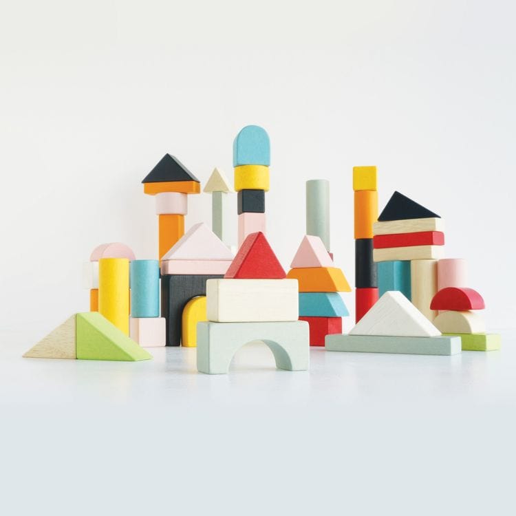 60 Piece Colourful Building Blocks - FAO Schwarz