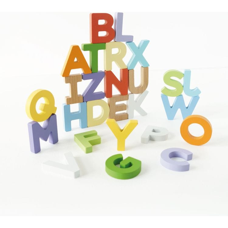 Wooden Alphabet Set & Bag – 60 Letters - FAO Schwarz
