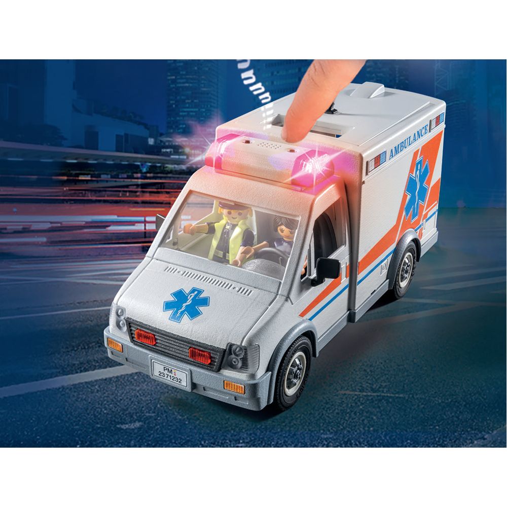Ambulance with Lights, Accessories and 3 Figures - FAO Schwarz