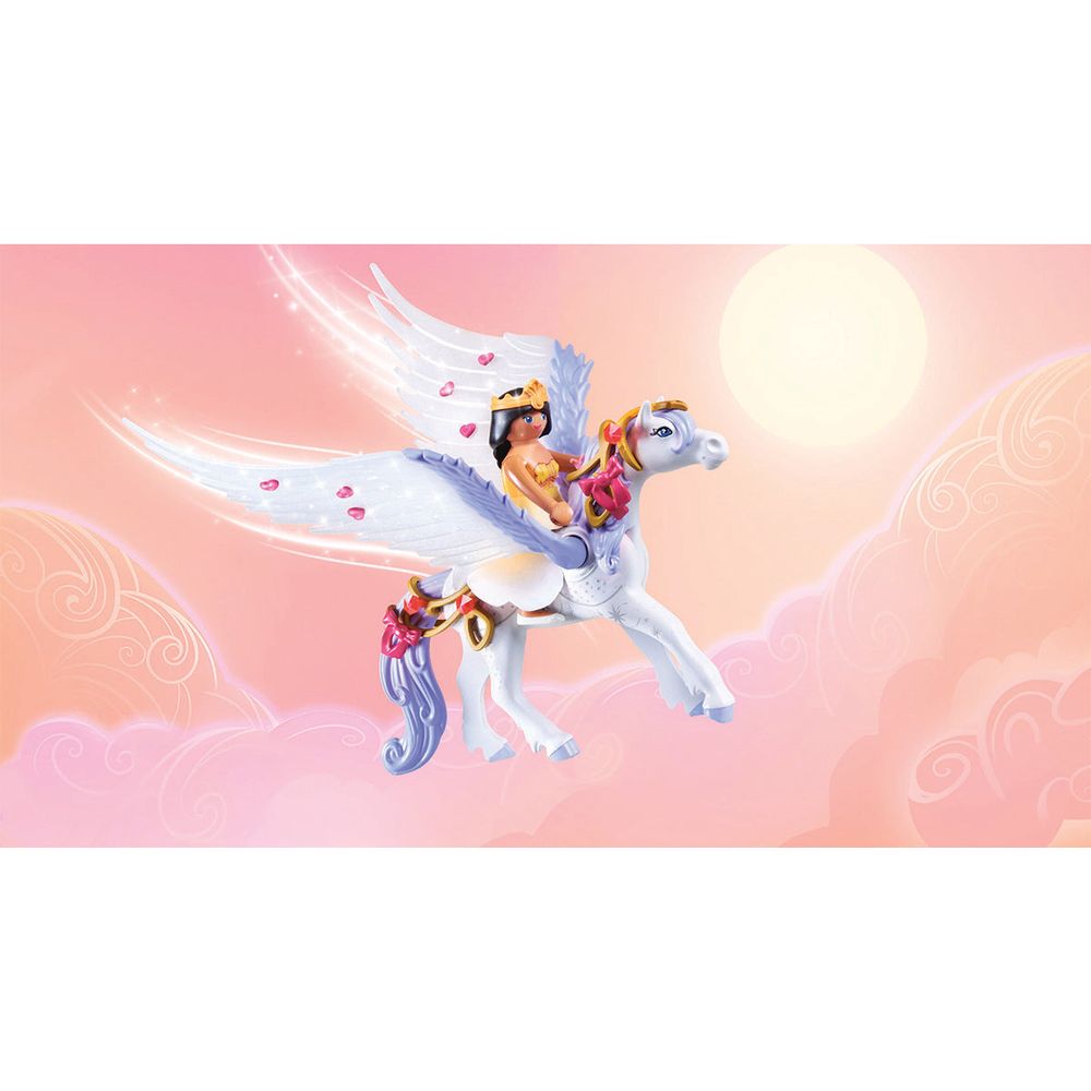 Pegasus with Rainbow in the Clouds Playset - FAO Schwarz