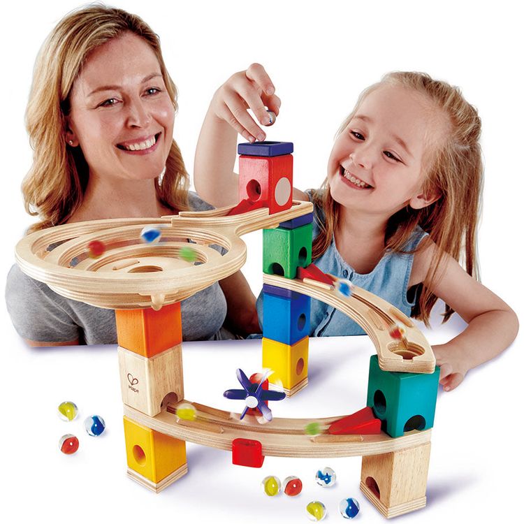 Quadrilla Race to the Finish Marble Run Blocks - FAO Schwarz