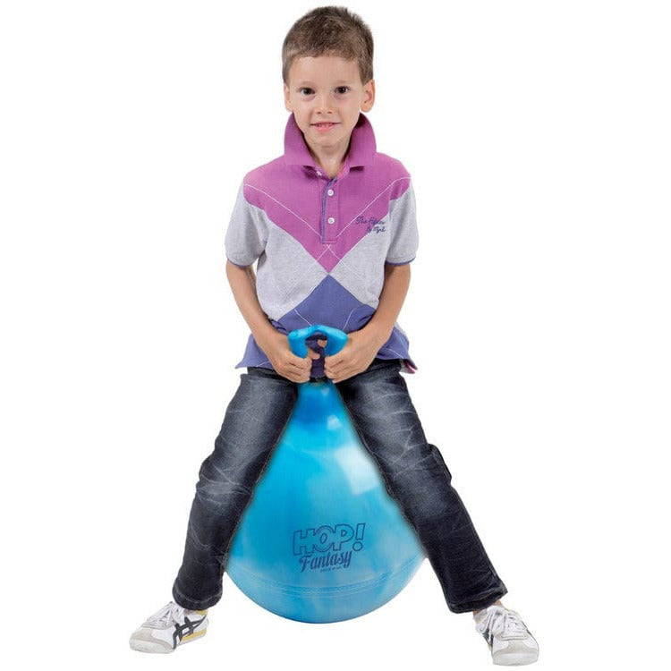 Gymnic Hop 45 – 18 inch Hop Ball Swirl Blue - FAO Schwarz
