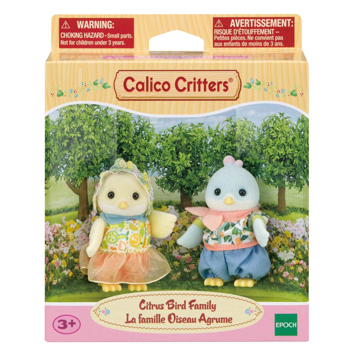 Calico Critters Citrus Bird Family Collectible Doll Figures - FAO Schwarz